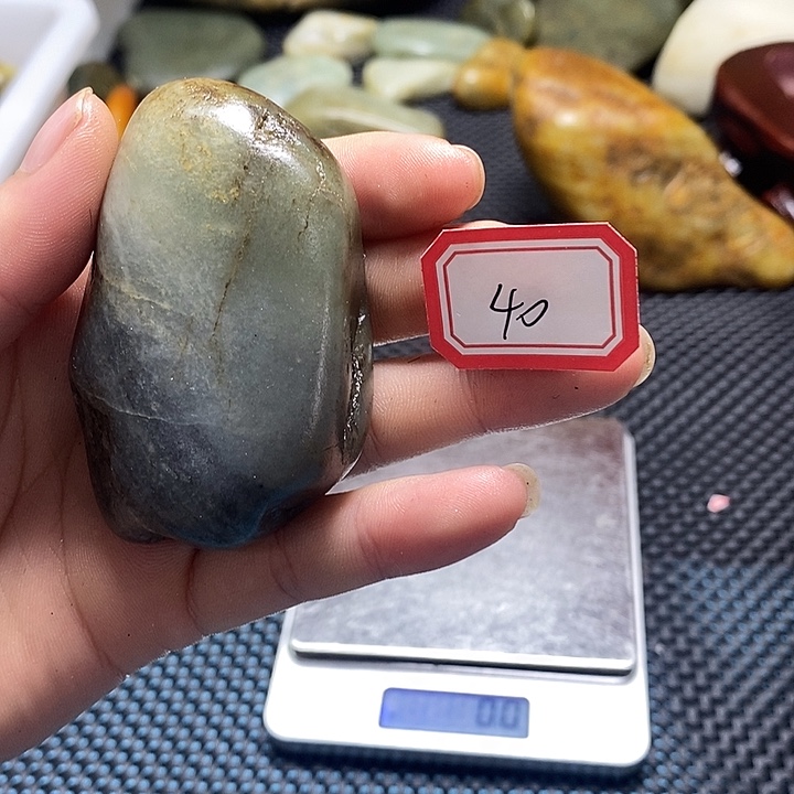 和田玉未镶嵌挂件40