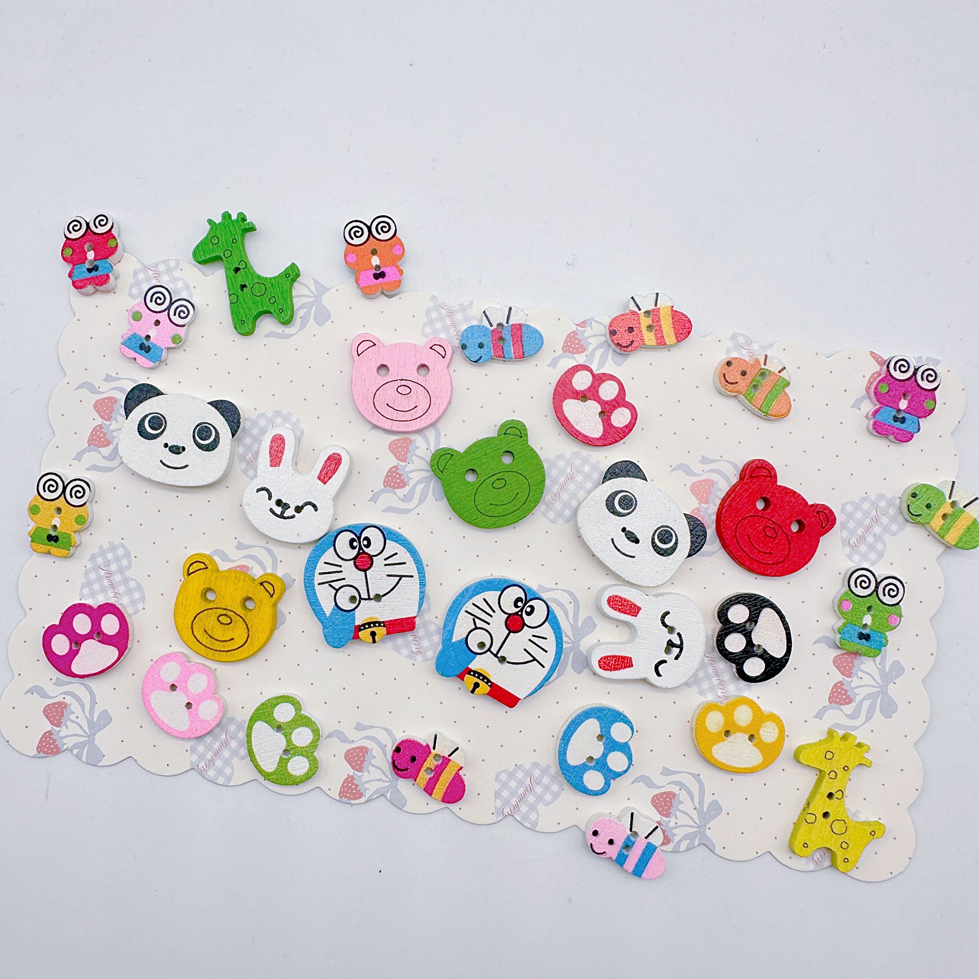 DIY手工发夹装饰纽扣卡通扣 72号玉线蜡绳编织手绳挂件项链