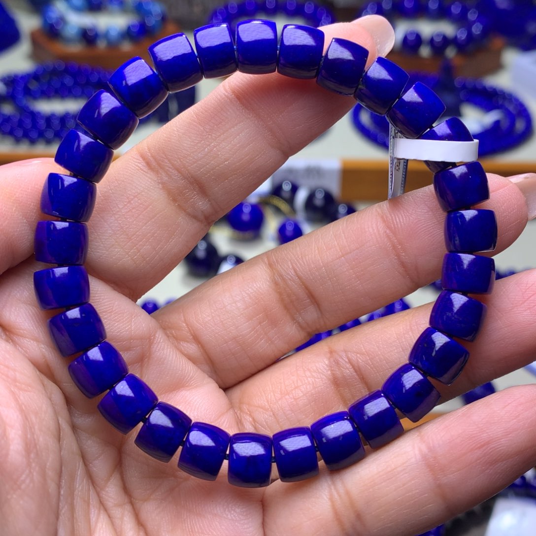 青金石手链未镶嵌8m