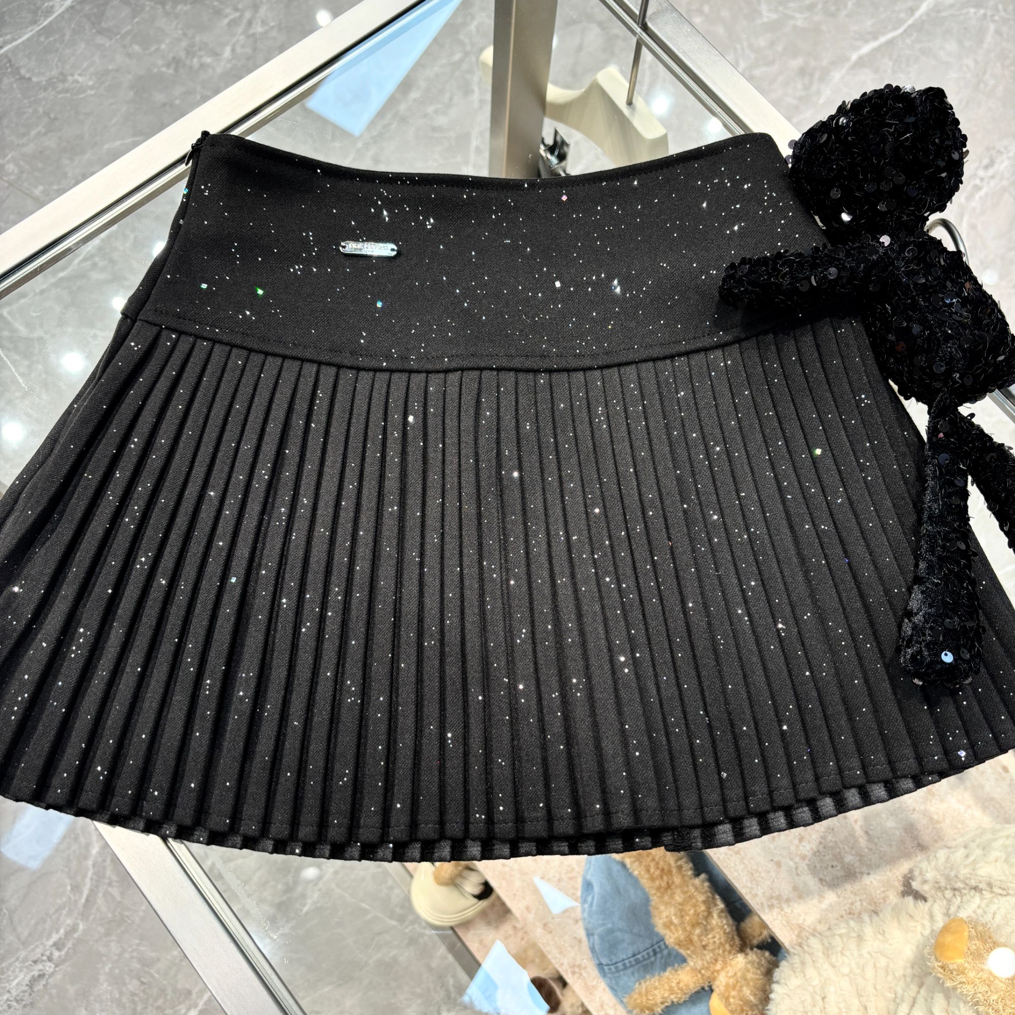 【YU·PP】（009）小众校园网感性感闪闪玩偶英伦秋冬百褶裙（P0242）