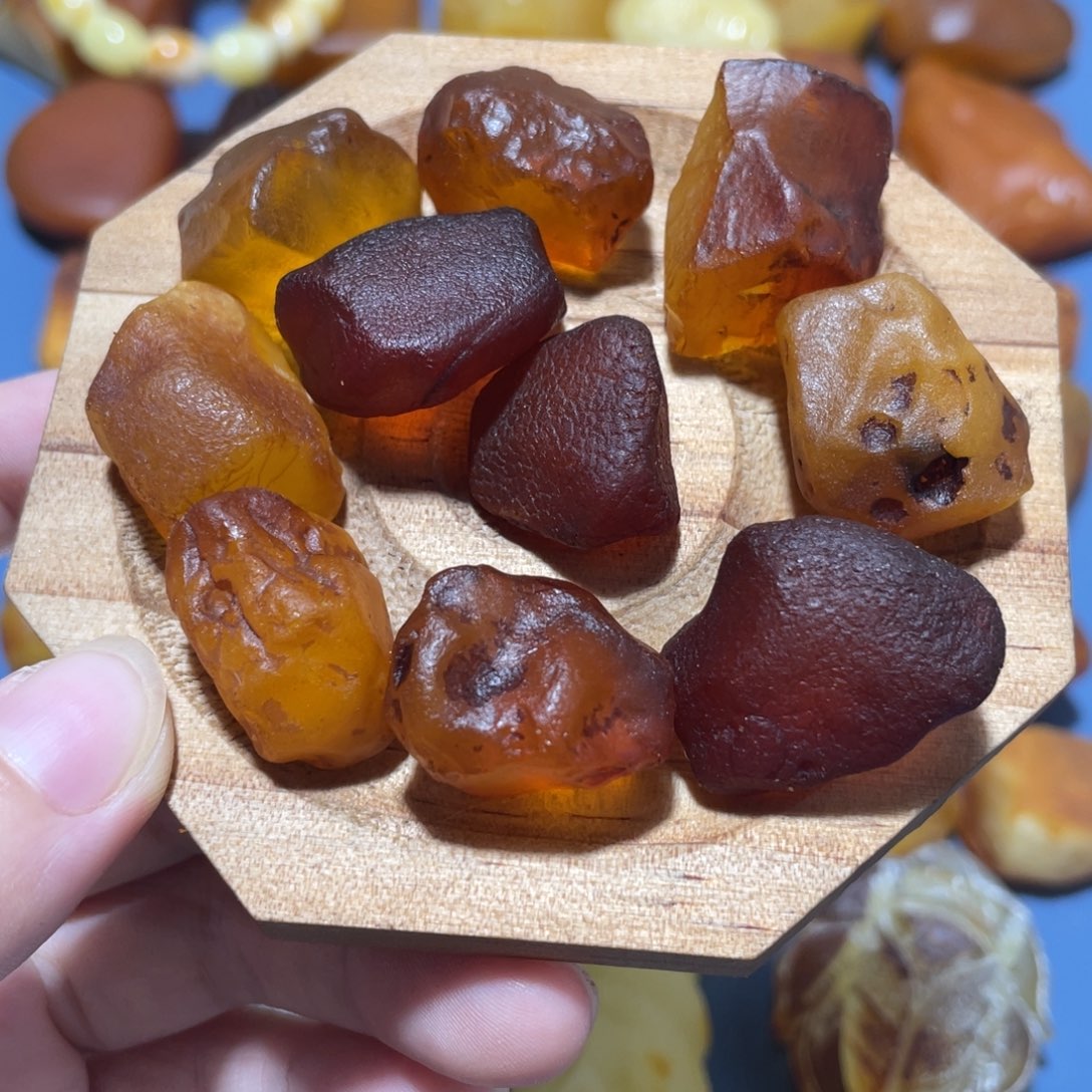 未镶嵌定制蜜蜡随形手串