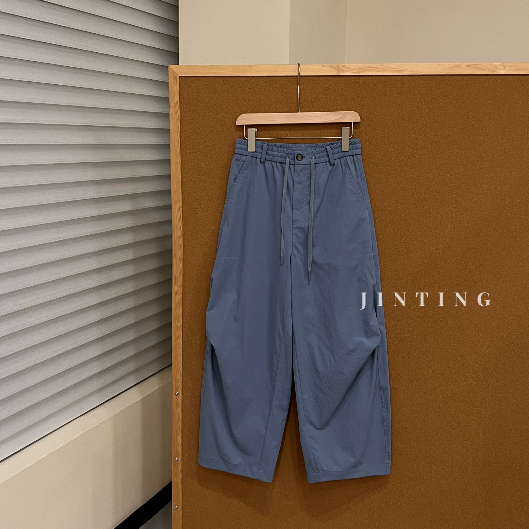 今婷舒适透气时尚百搭减龄韩系宽松显瘦工装休闲裤-M25202393  