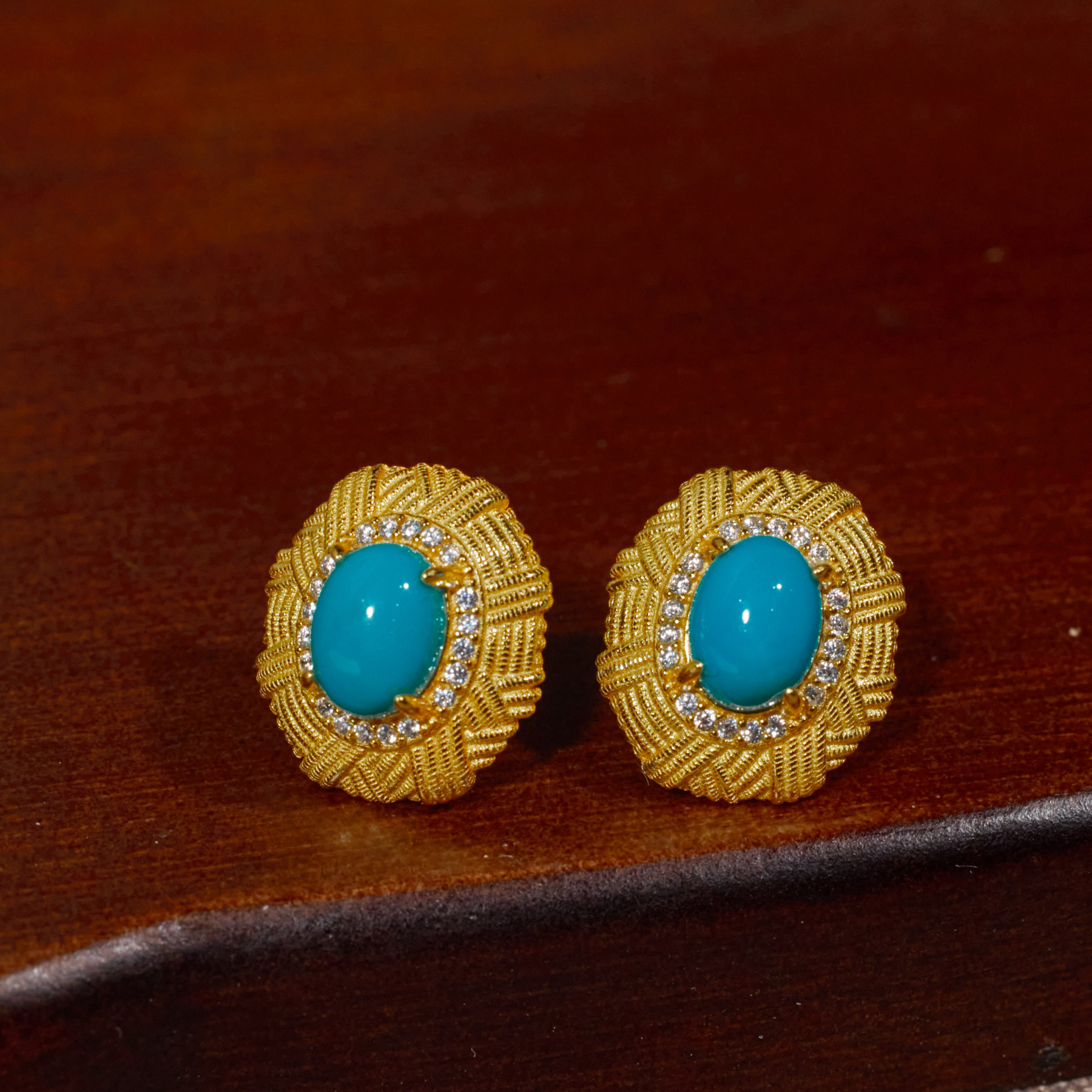 【玉峰珠宝丨安娜严选】美松耳饰S925银卡8【N7003】多样性发一