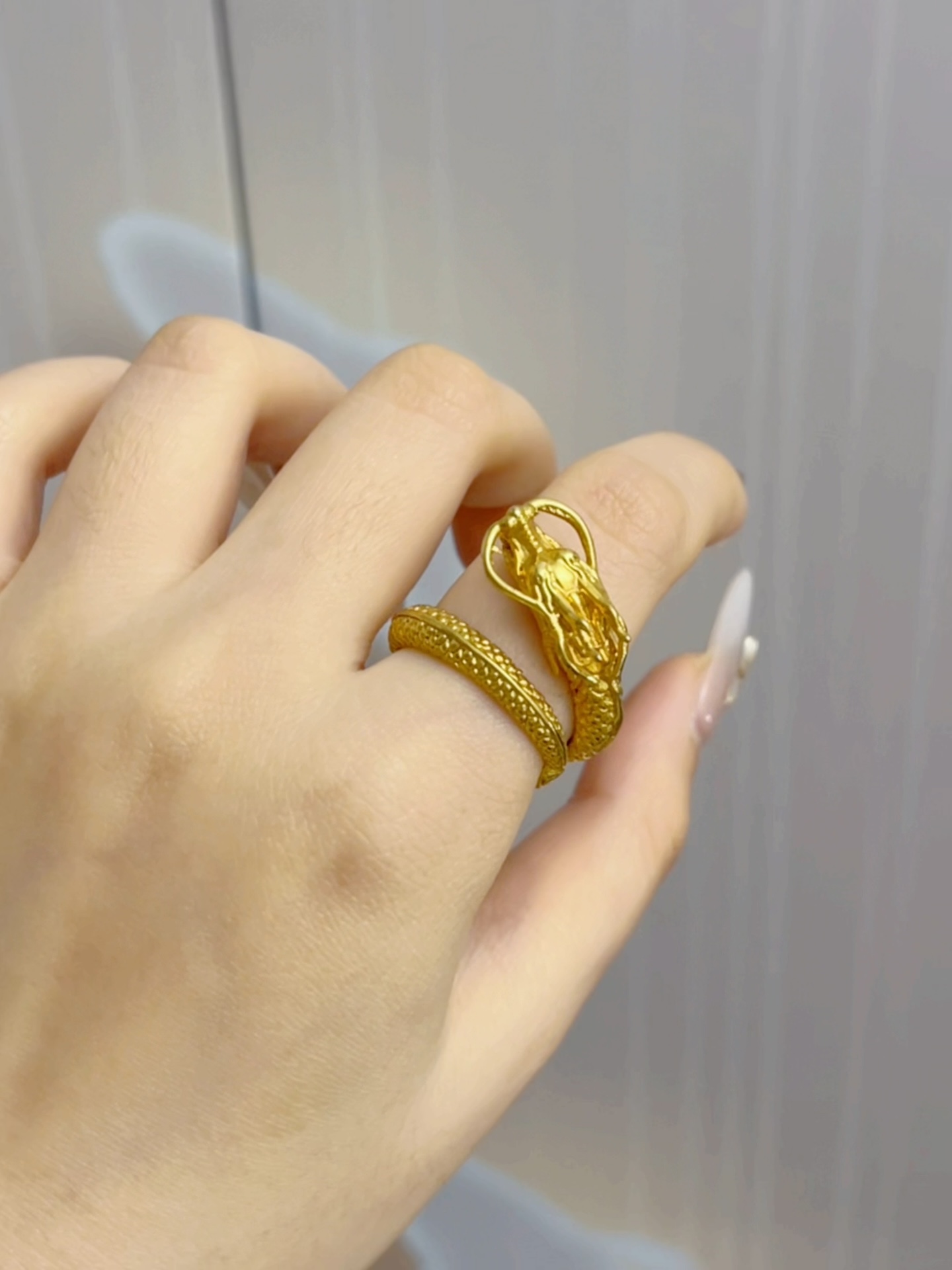 合金戒指 精品盘龙戒指