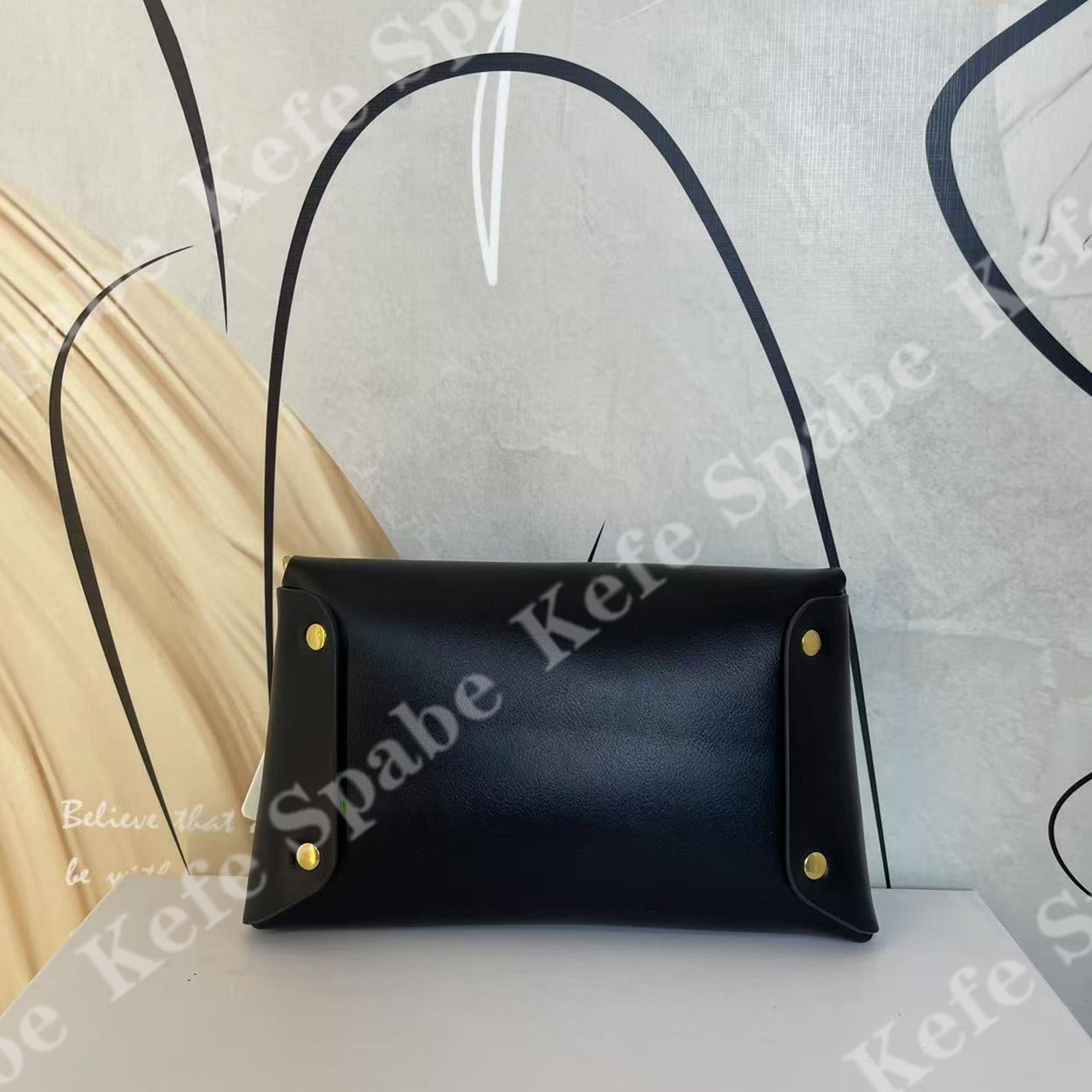 HM230 J25新款黑色小方包单肩斜挎包-1