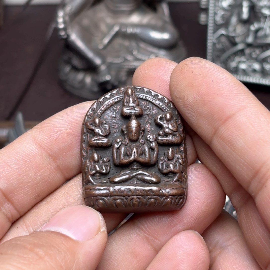 铜星月菩提挂件菩提