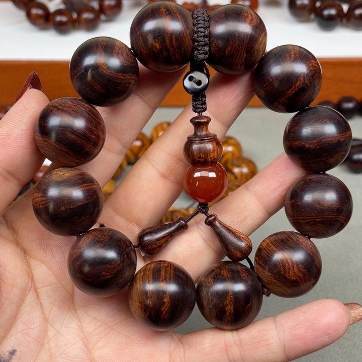 黄花梨/降香黄檀手串/手链海南黄花梨紫油梨福利款