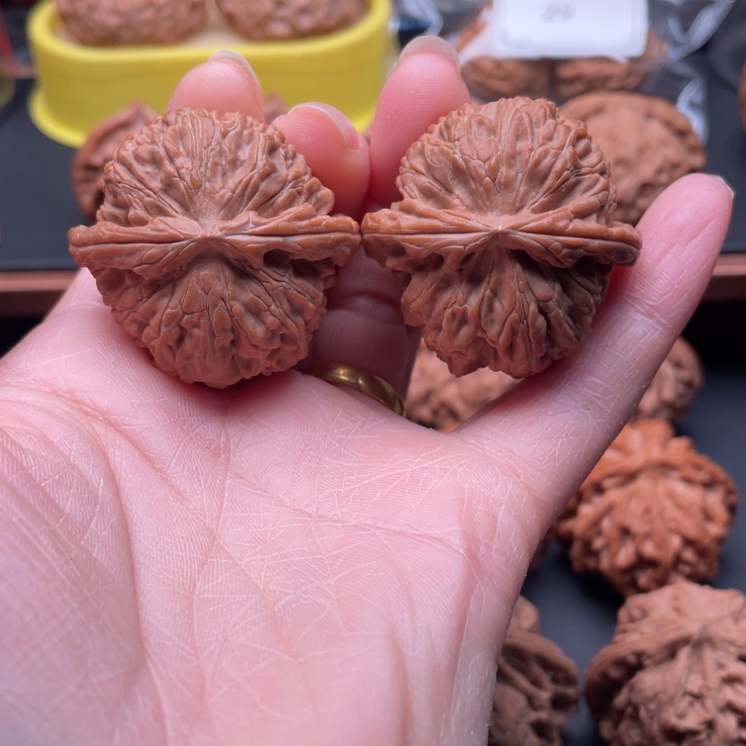 把件文玩核桃白狮子38