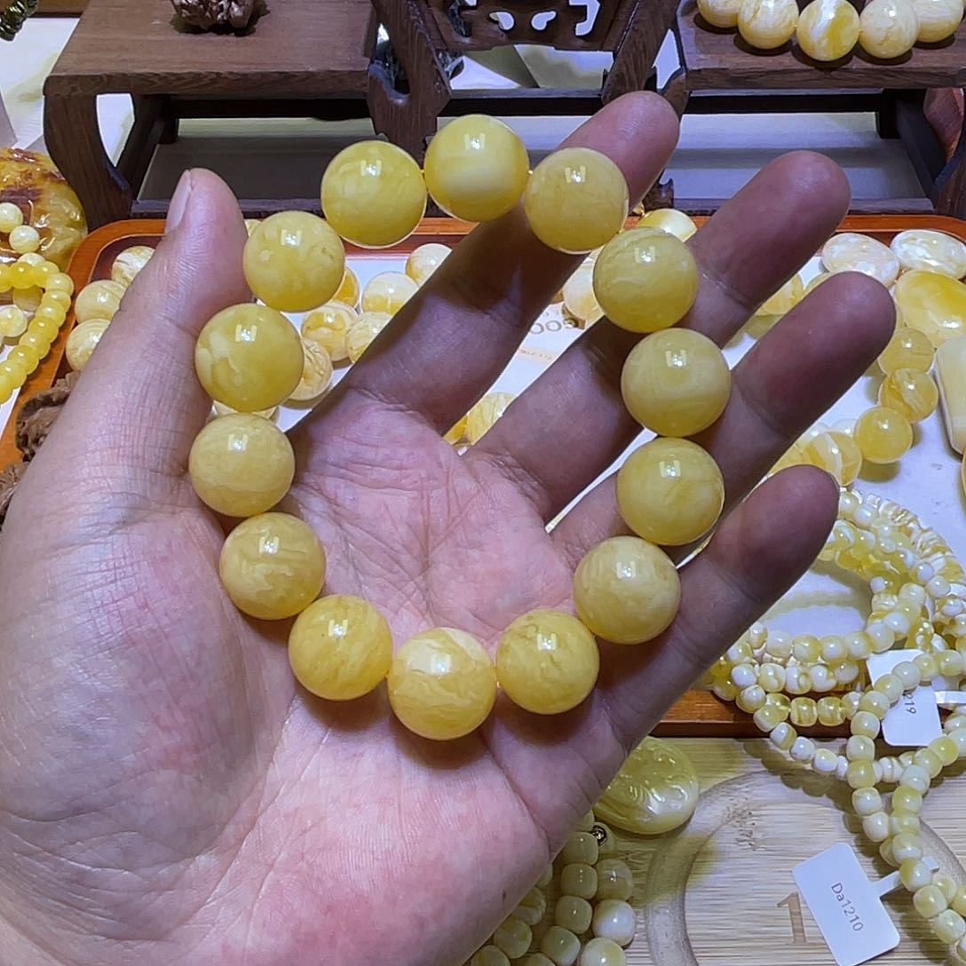 未镶嵌蜜蜡手串不*17.5mm➕虎皮