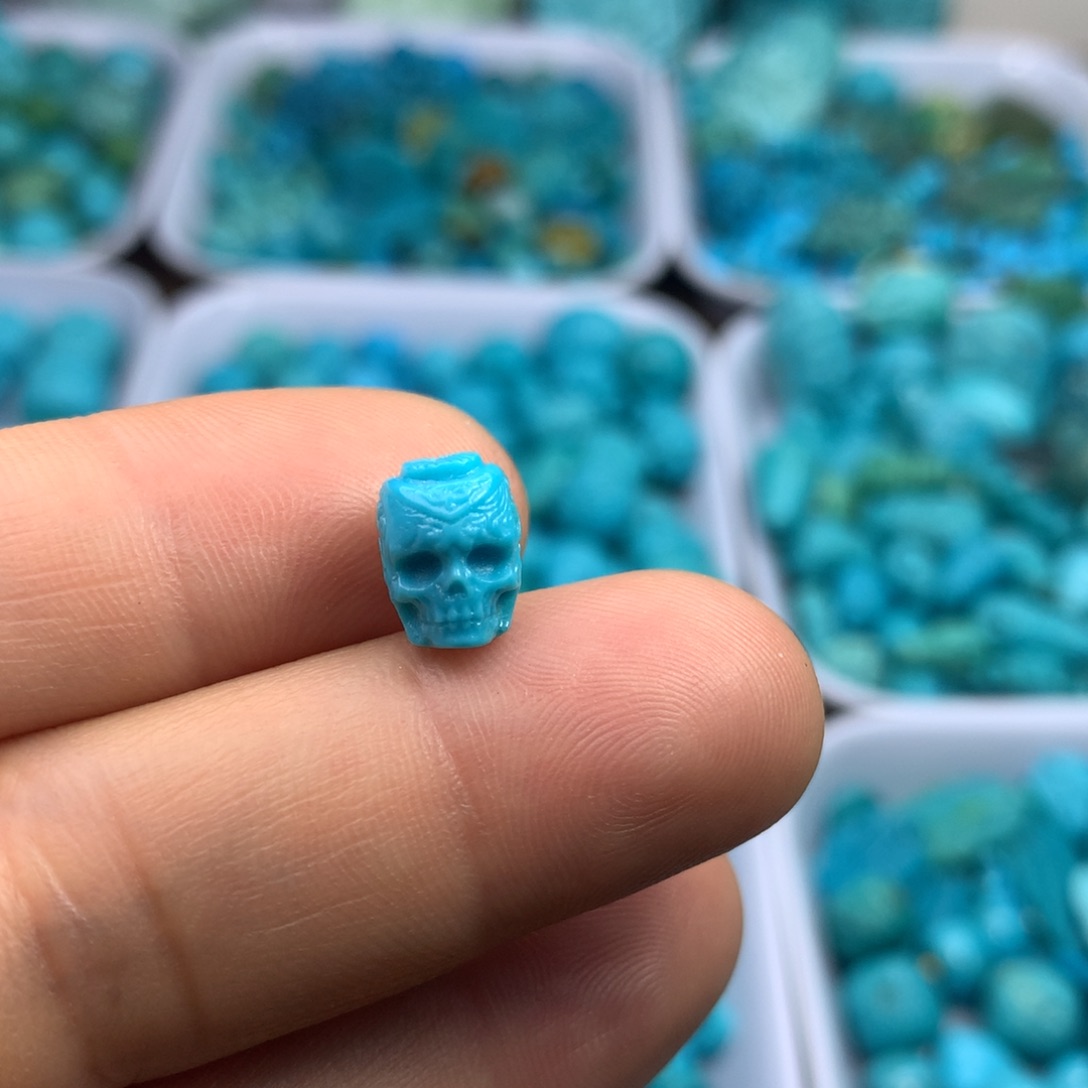 绿松石未镶嵌吊坠(不含链)7×9