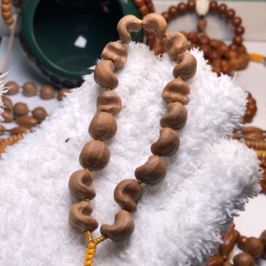 橄榄核吊坠1.2+原皮手串