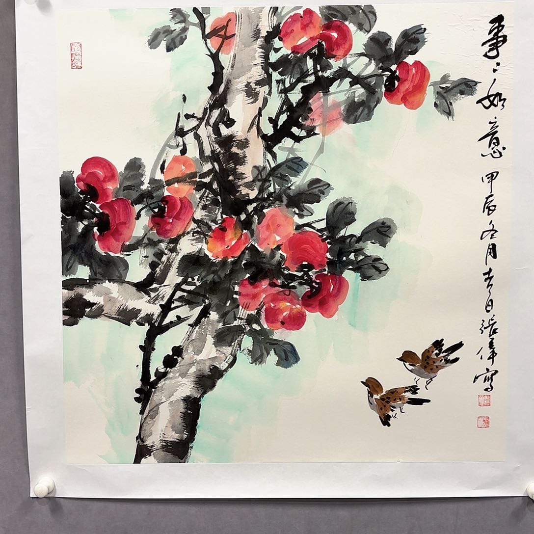 国画国画纯手绘作品请放心去藏