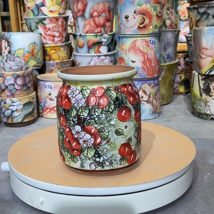 红陶景德镇艺术手绘作品