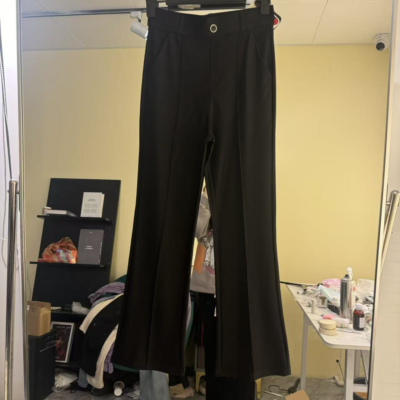 秋冬季高腰微喇裤显瘦垂感弹力修身保暖休闲百搭长裤