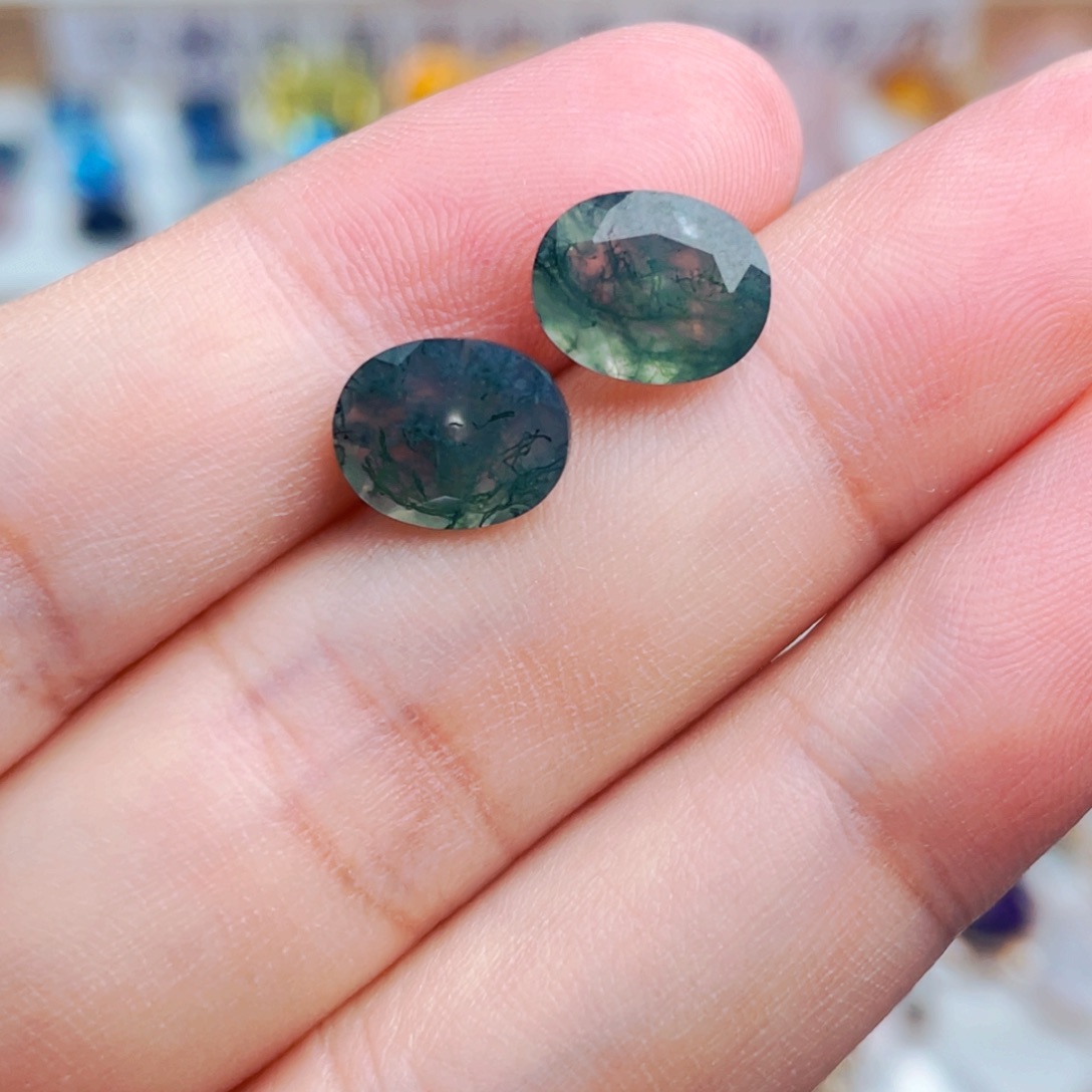 玛瑙/玉髓银S925镶嵌耳钉天然保真