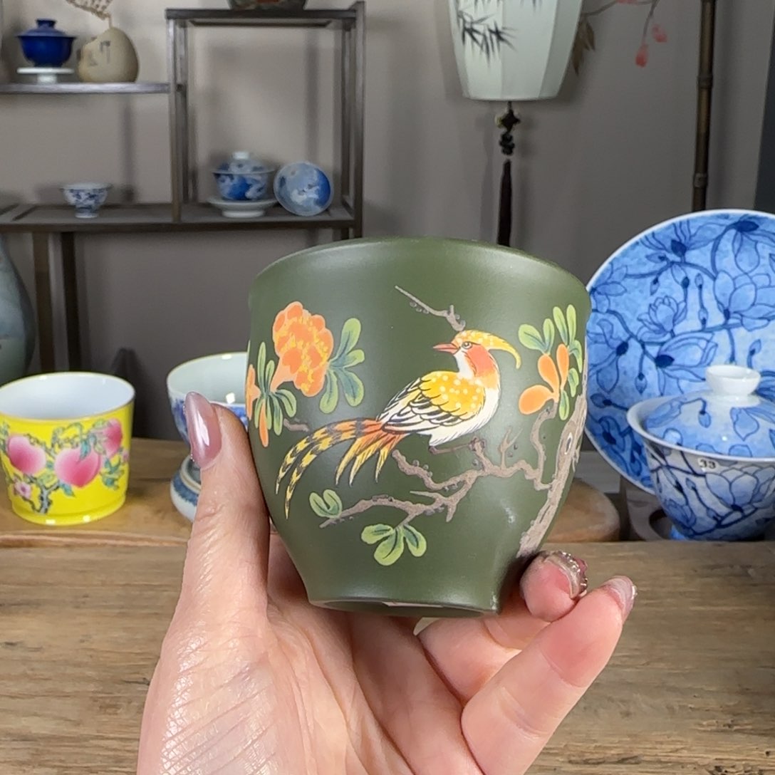 杯景德镇陶瓷柴烧多人