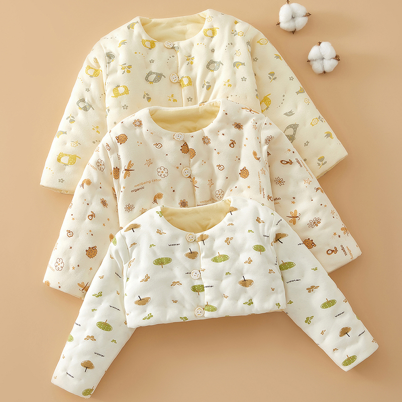 儿童宝宝睡觉专用手臂保暖护肩婴幼儿手工棉花护肩膀防冻长袖夹棉