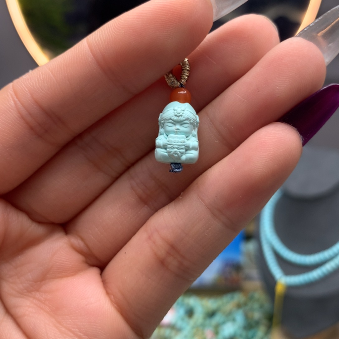 绿松石挂件未镶嵌