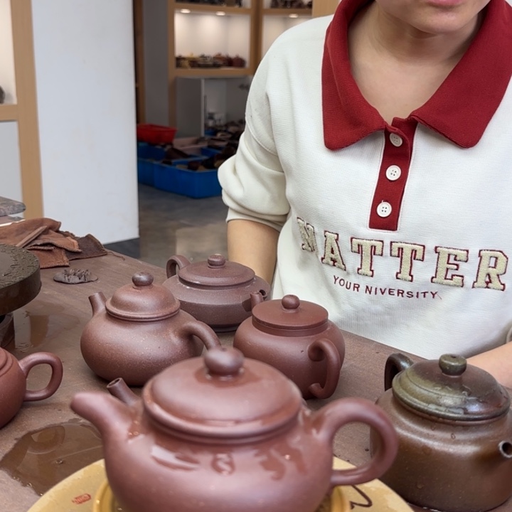 茶壶紫砂底槽清兰言仿古200CC