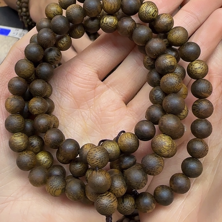 沉香沉香碎屑+0.8圆珠多圈25克加多样性发一