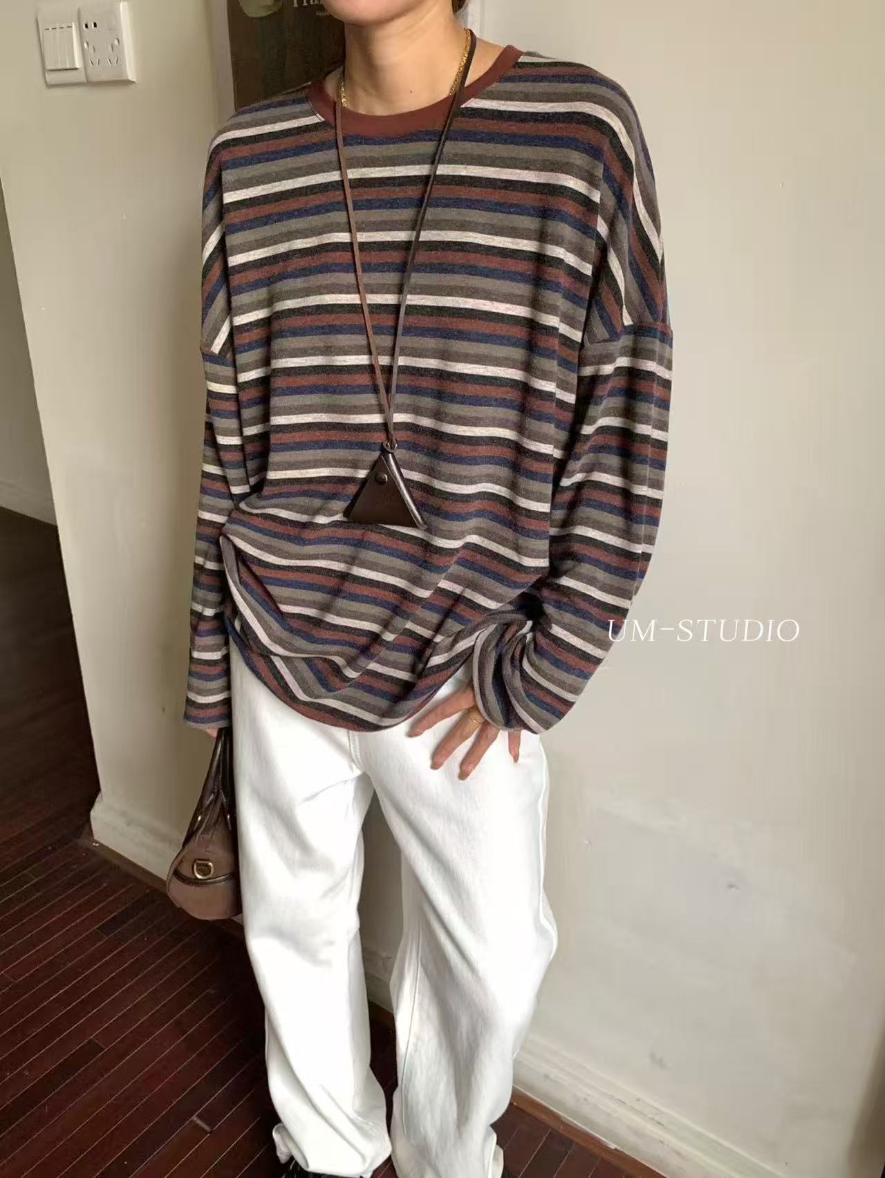 UM#618396#条纹上衣 FL  