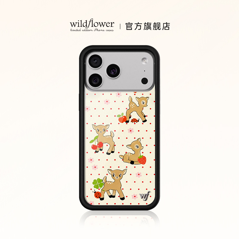 Wildflower可爱小鹿手机壳适用苹果iPhone17/16/15/14/Pro/Max
