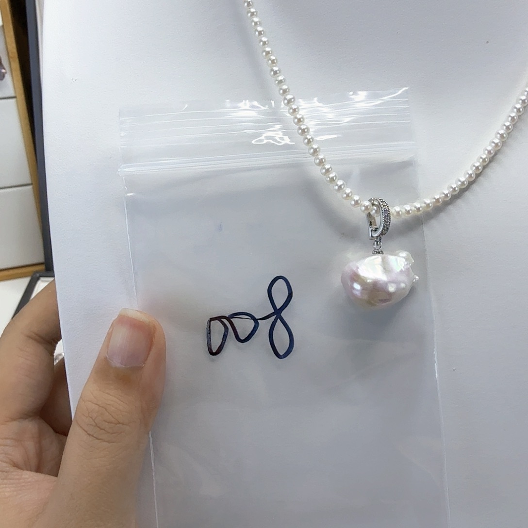 淡水珍珠吊坠(不含链)合金