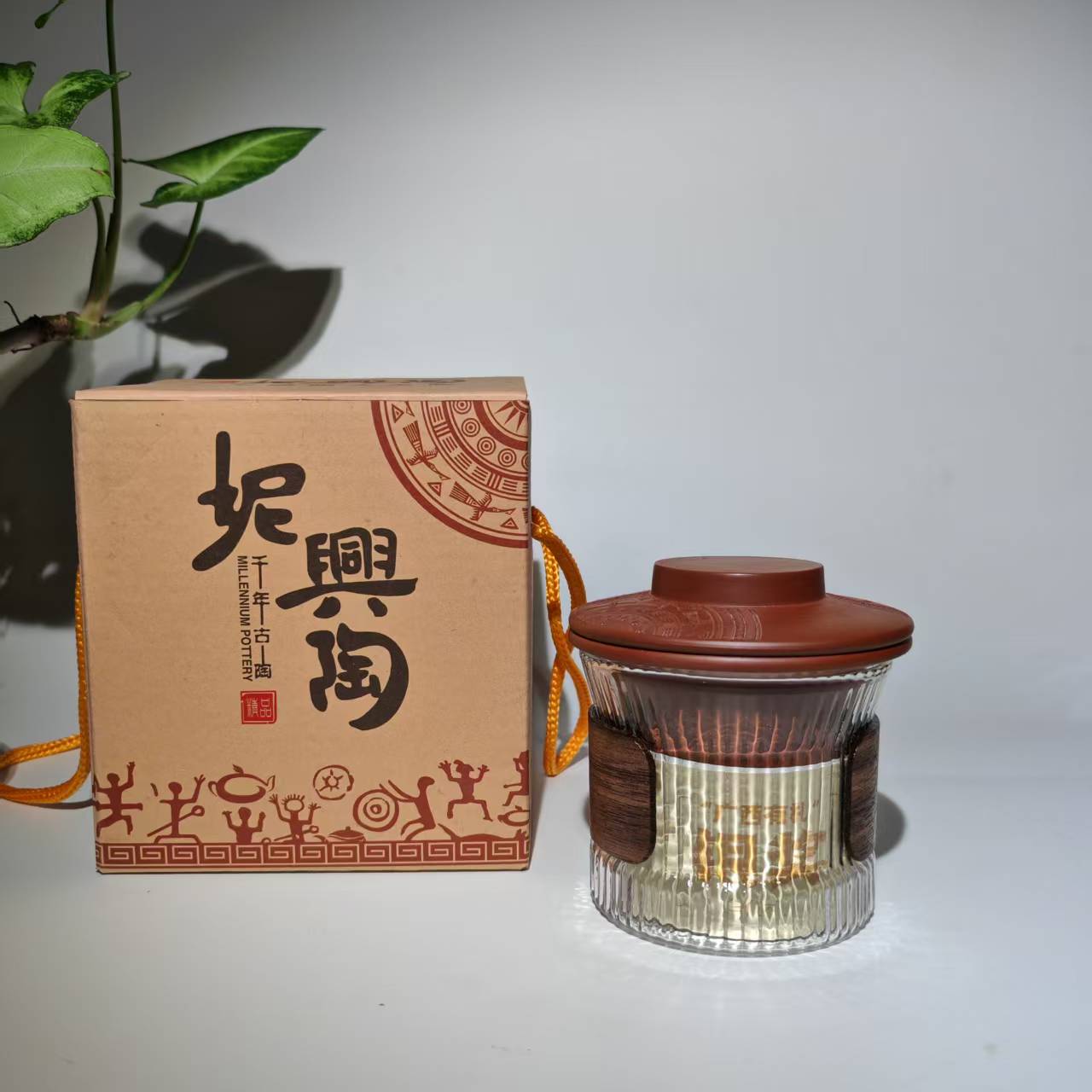 坭兴陶旅行茶具套装快客杯防烫隔热户外旅游泡茶壶茶杯