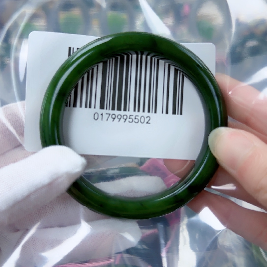 和田玉（碧玉）手镯未镶嵌59包容