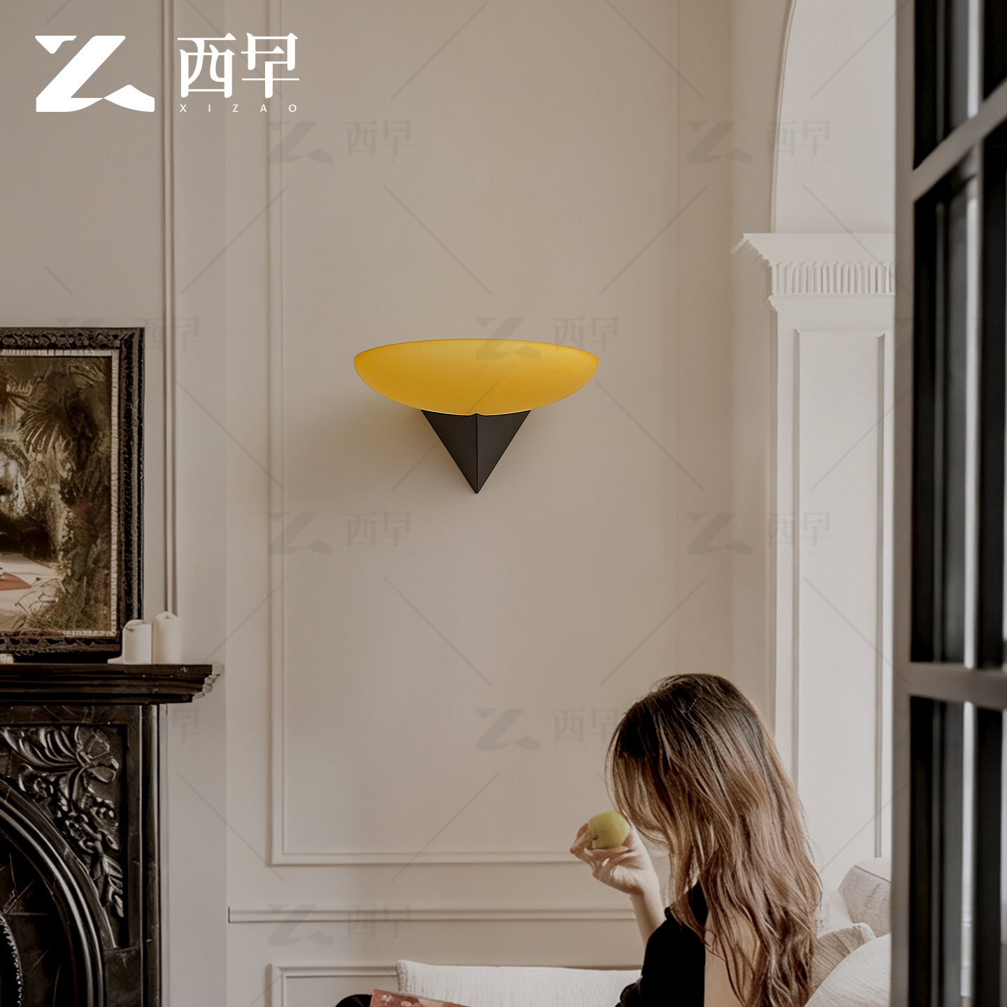 西早 法式中古设计师床头壁灯 包豪斯美式复古客厅餐厅走廊过道灯