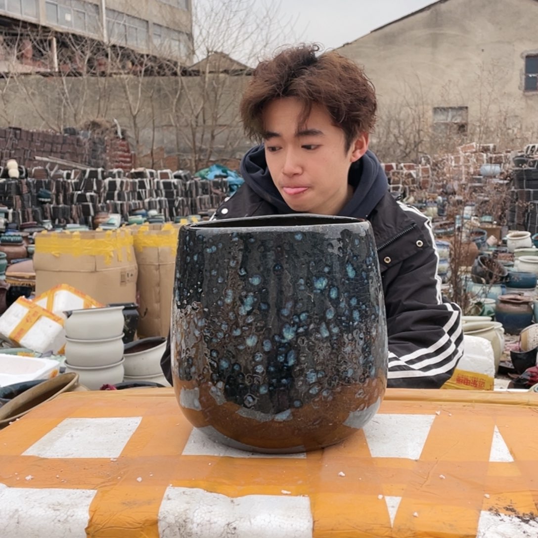 红陶宜兴紫砂花盆