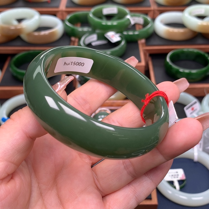 和田玉（碧玉）6364圈口未镶嵌