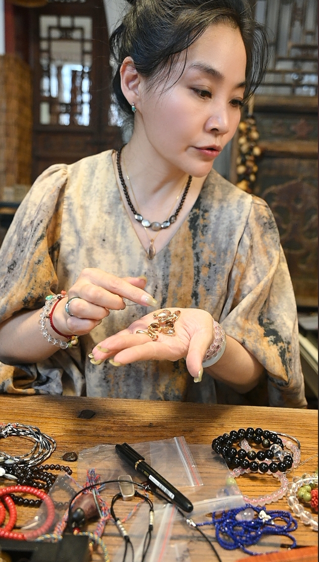吊坠925银珐琅 茶语-925银镀金炫彩吊坠-不带链子