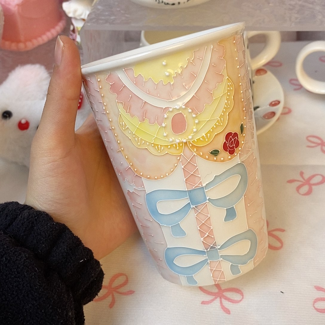 手绘釉下工艺女神宠粉