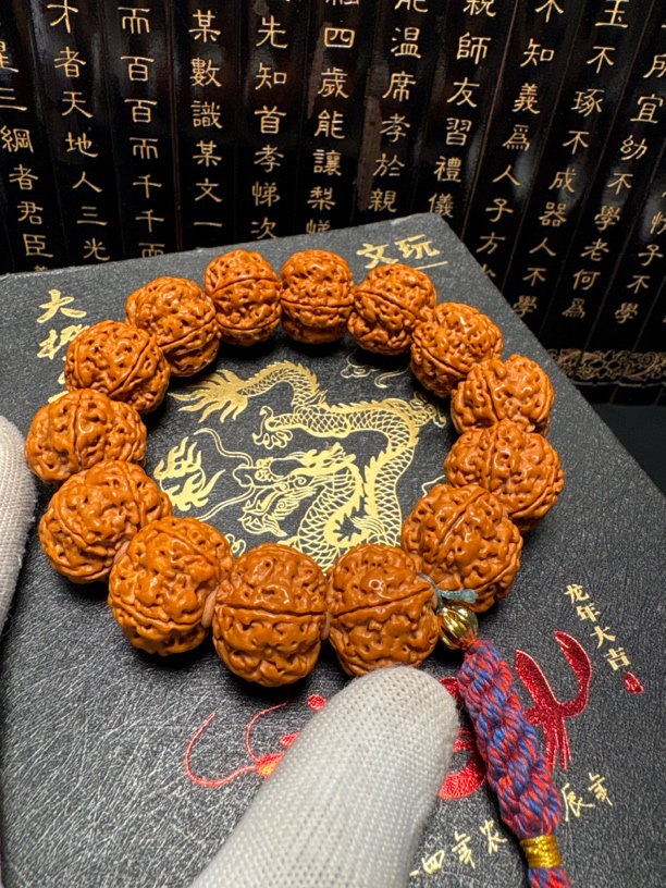 金刚菩提手串梅花双龙（20号）