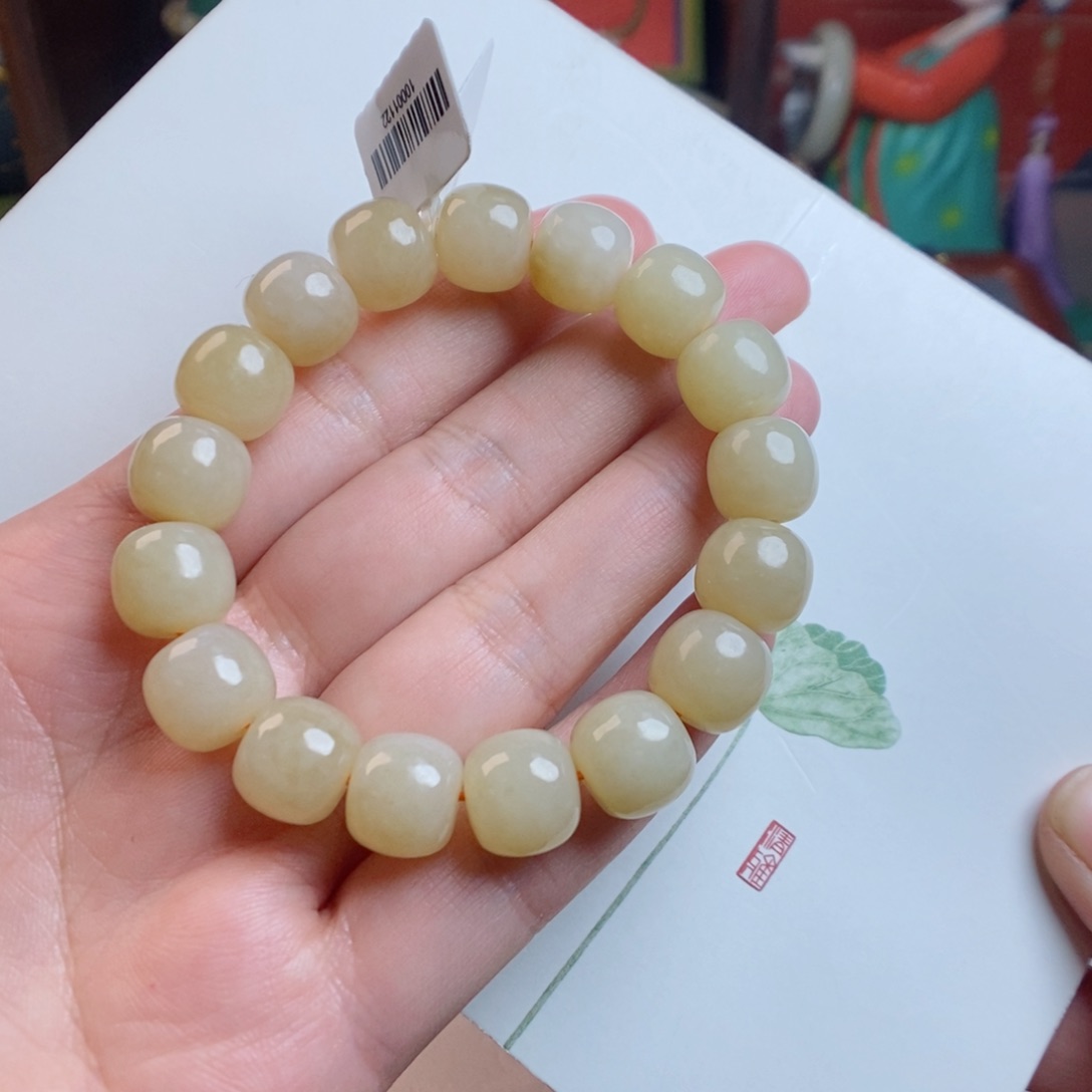 和田玉手链未镶嵌12