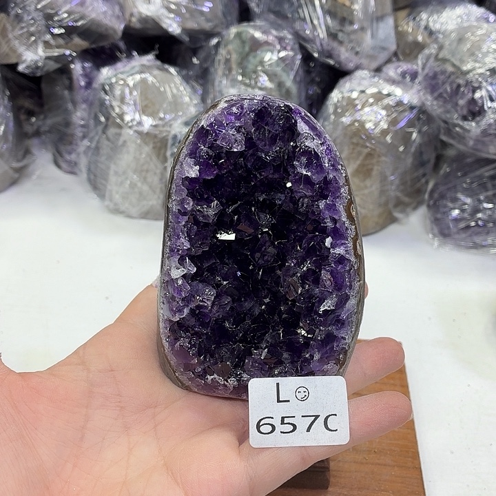水晶未镶嵌摆件天然紫水晶