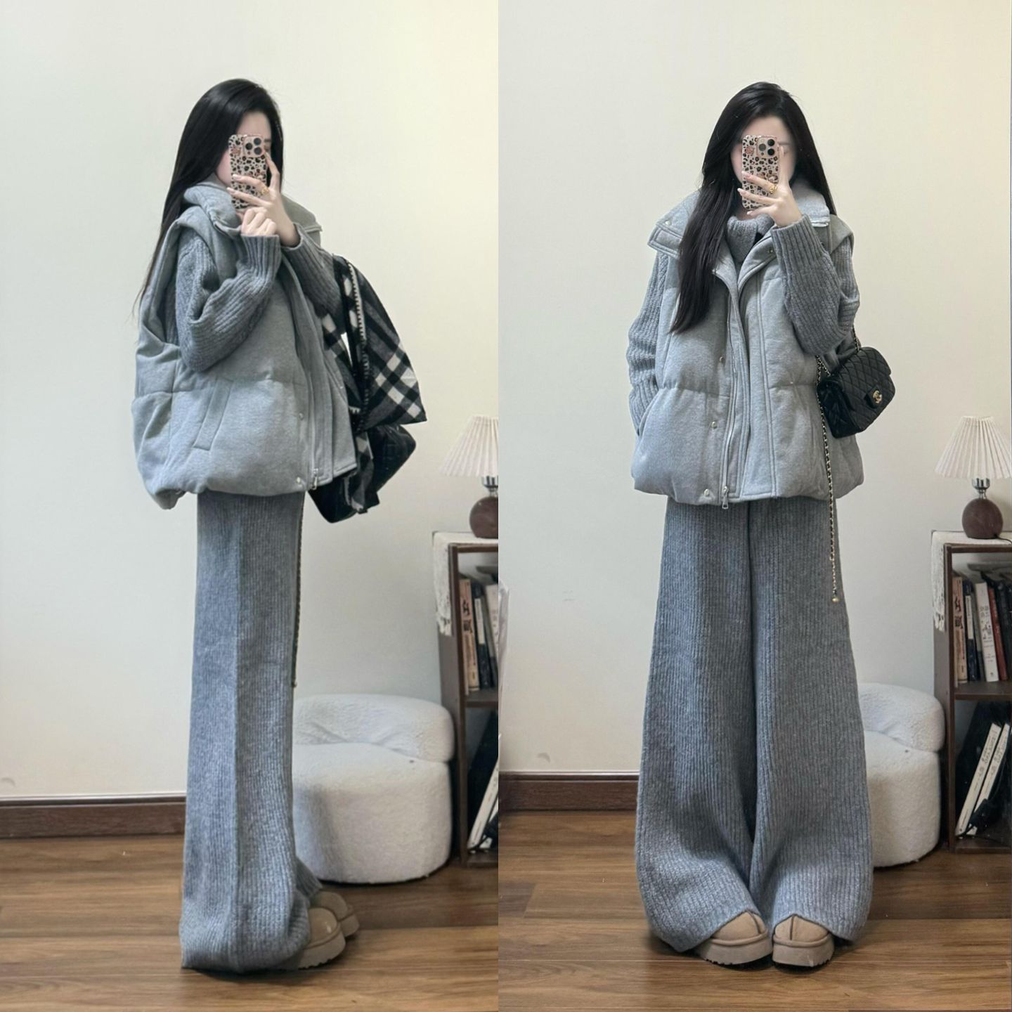 2025秋冬新款马甲女外穿针织加厚保暖背心小个子时尚马夹外套马甲