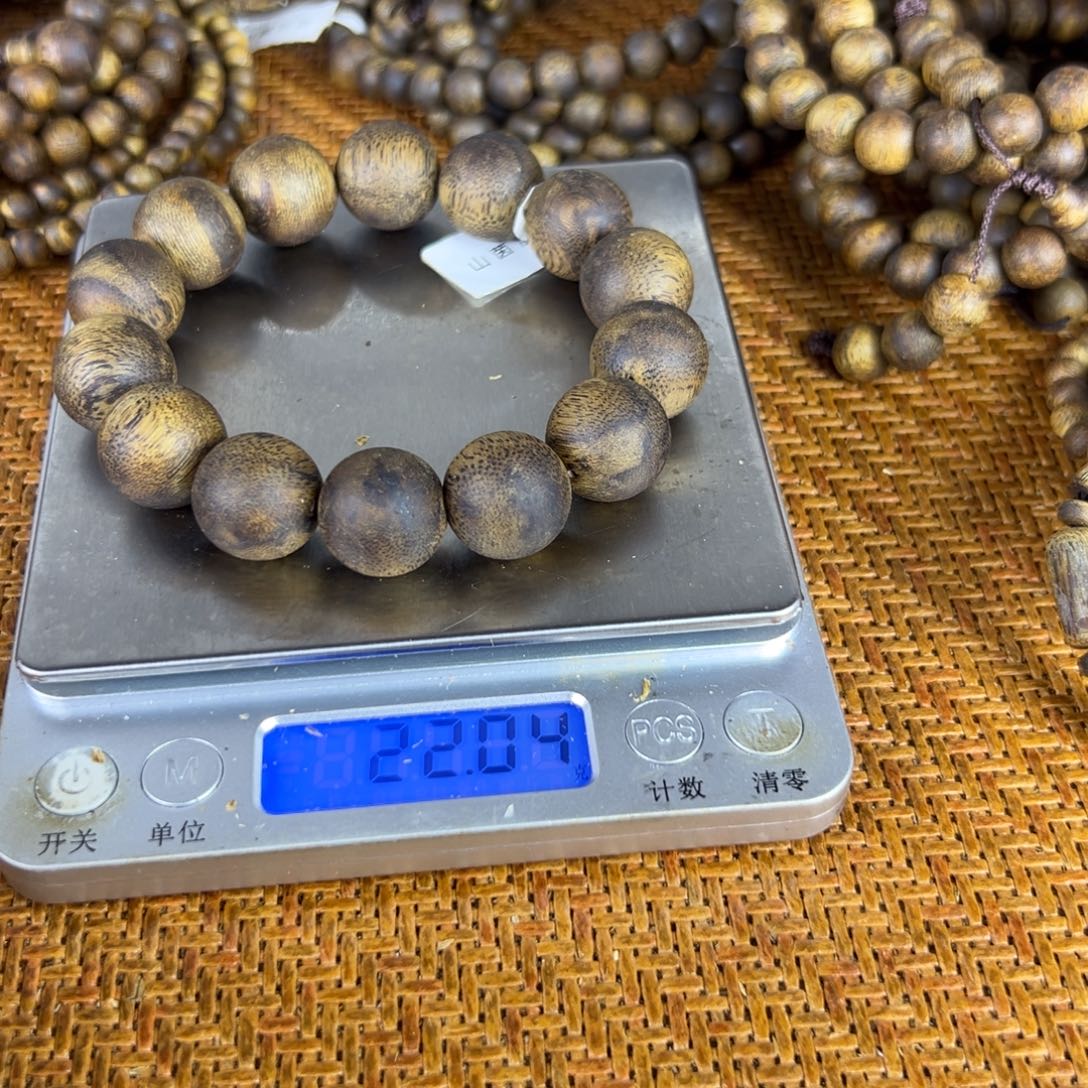 沉香碎屑沉香卡16单圈克重22克