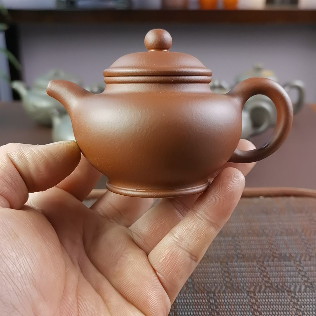 紫砂茶壶红皮龙掇只150CC