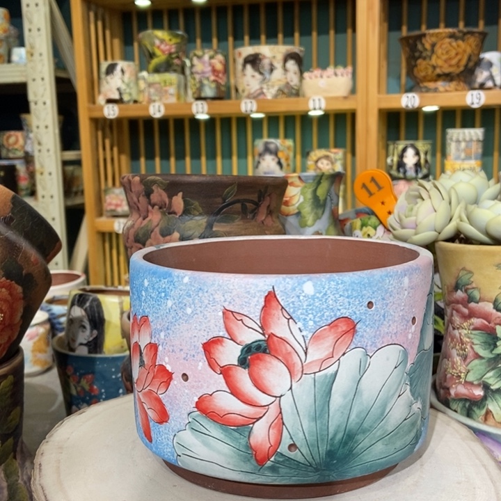 红陶景德镇艺术手绘作品