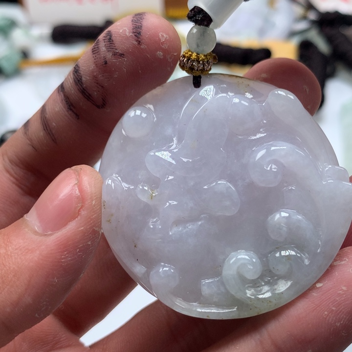 颈饰未镶嵌翡翠保真天然a货翡翠