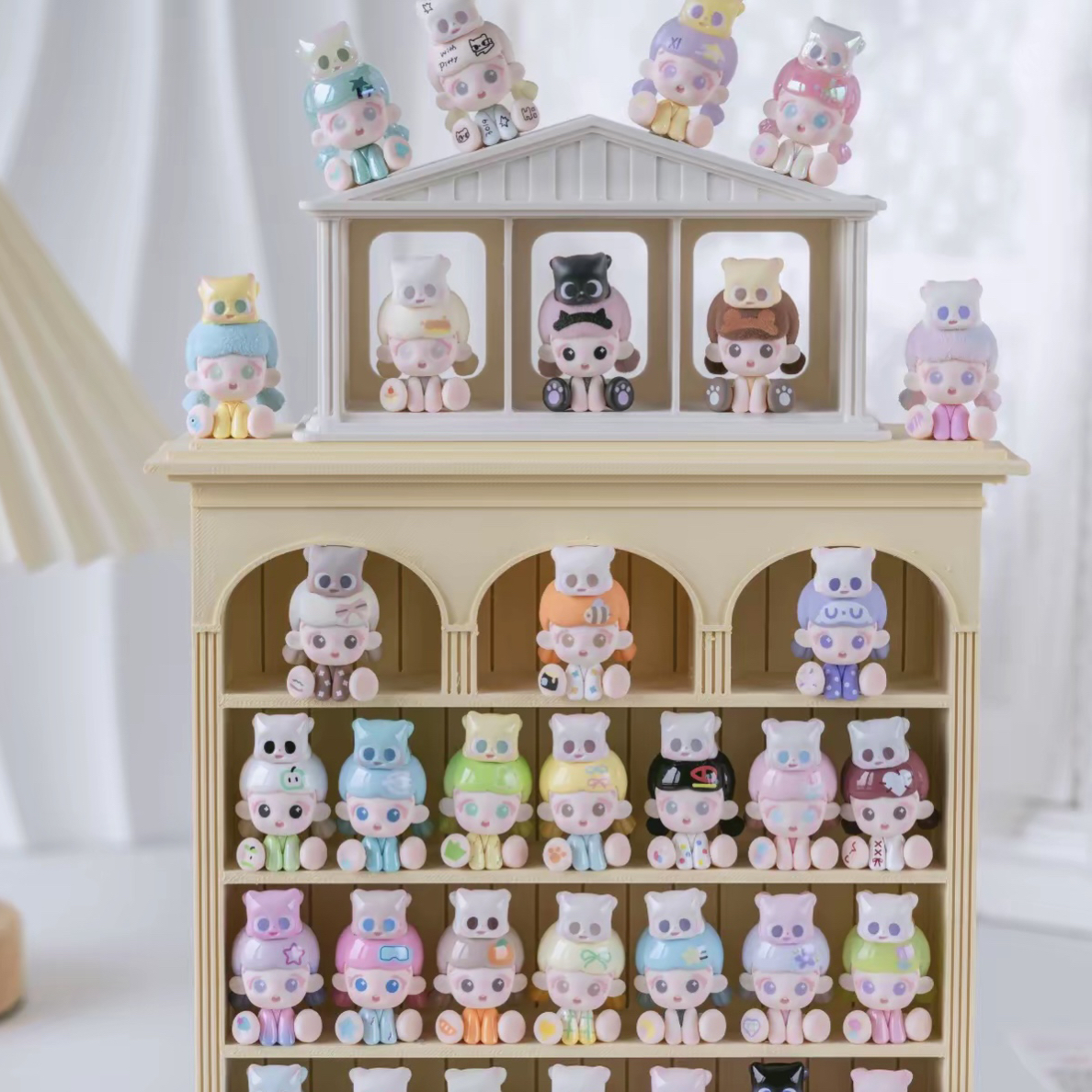 《拆盒》倒倒和小猫的一天萌粒盲盒可爱公仔适合当礼物