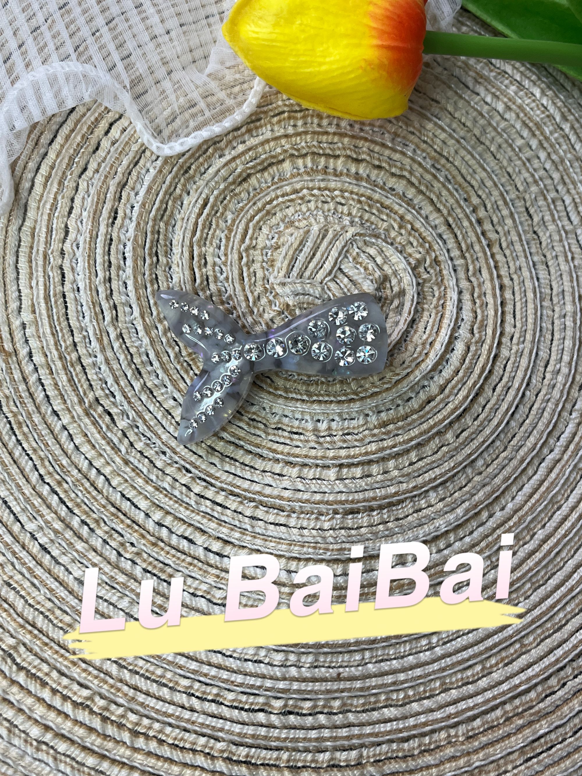 美人鱼尾镶钻 压夹