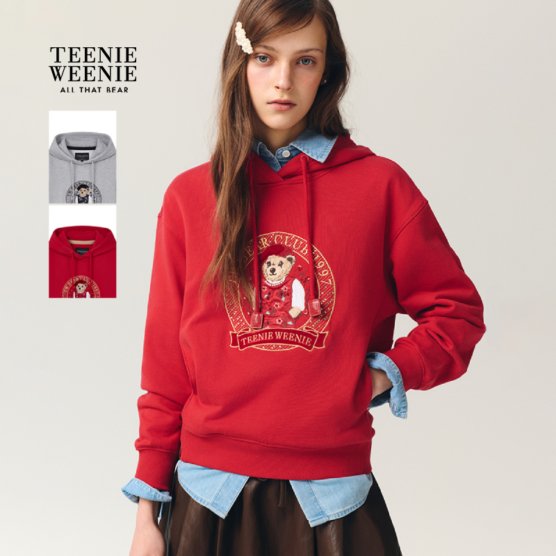 *TeenieWeenie小熊女装卫衣26年春季新款国风大熊上衣TTMW2611C2K