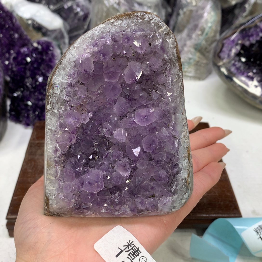 紫晶摆件未镶嵌水晶