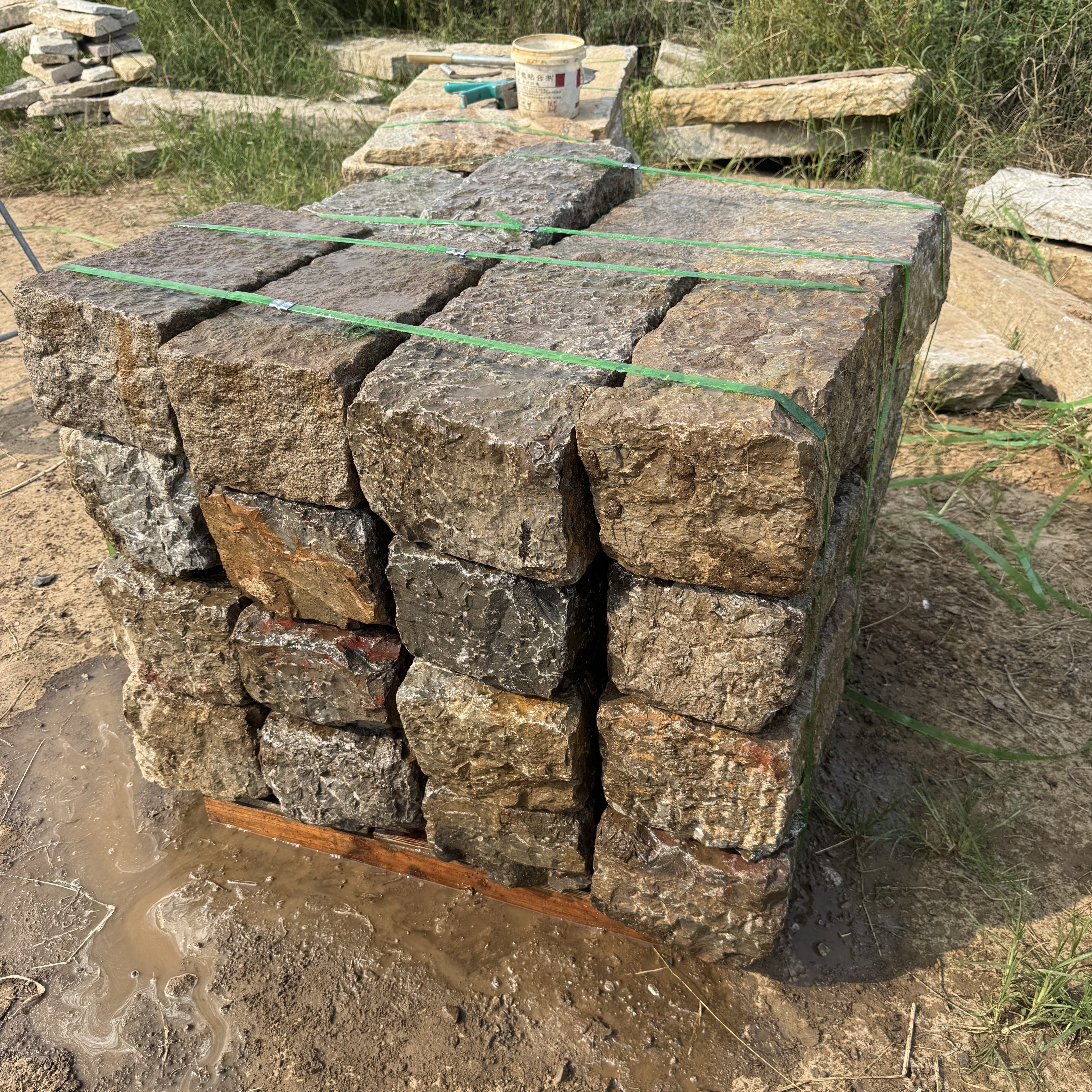 青石石块用于垒墙砌墙护坡驳岸河道城墙地基