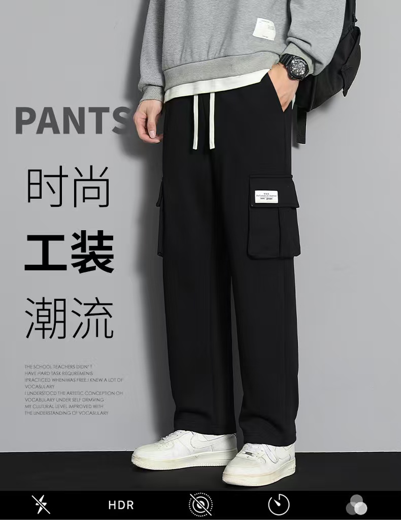 长裤休闲裤工装裤机能束脚休闲裤秋季新款