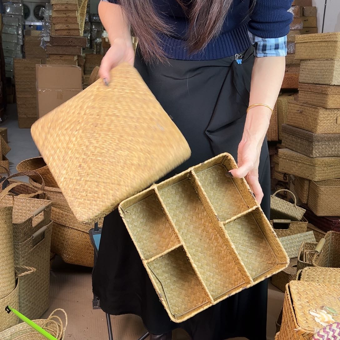 草编包/草编收纳盒微瑕疵