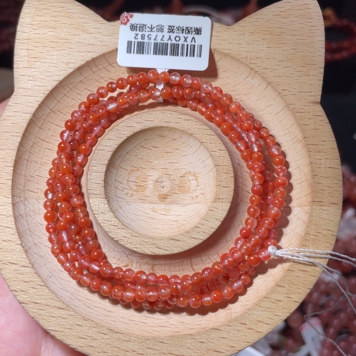 南红玛瑙未镶嵌3咪小米串1648
